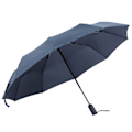 Miniatyrbillede 2 af 8: 10 Rib 3 Folding Umbrella Portable Reinforce Full‑Automatic Windproof Umbrella Dark Blue