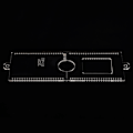 Miniatyrbillede 6 af 8: Kort tegnebog Taske Craft Akryl Stencil skabelon sæt Læder Craft DIY Værktøj XBY-04