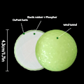 Miniatyrbilde 2 av 8: 4 stk fluorescerende baller for nattsport som lyser i mørket, glødende baller, ingen LED-lys inni