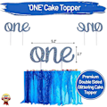 Miniatyrbillede 3 af 5: Baby 1 års fødselsdag dreng pynt med krone - HAPPY BIRTHDAY ONE burlap banner