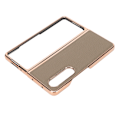 Miniatyrbild 3 av 8: Vikbart phone case för Samsung Galaxy Z Fold 4 Nano Elektropläterat Läder Stjärnmönster Anti-skrapa Telefon Case Grå
