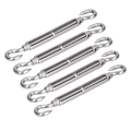 Miniatyrbillede 4 af 8: 5 stk. spændespænde krog og krog wire Rope Tension 304 rustfrit stål skærm sejl hardwareM6
