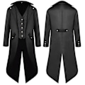 Pikkukuva 2 / 4: Keskiaikainen Retro Tuxedo Punk Miesten Asuste - Musta 3XL
