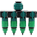 Miniatyrbillede 1 af 5: Vandhane Splitter med Hurtigkoblinger, 1\" 3/4\" 1/2\" Havevandslange Adapter med Individuel Afspærringsventil