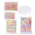 Miniatyrbillede 6 af 8: Runde Perler Farverige Femspidsede Stjerne Håndlavede Bit DIY Håndværk Fornødenheder 6mm 8mm 10mm