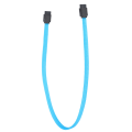 Miniatyrbilde 4 av 8: SATA-kabel SATA3.0 SSD 8-pinners dataoverføring 6Gbps 7P med klips Farge Nettråd Tilbehør Blå (rett hode)
