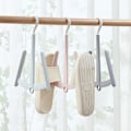 Miniatyrbillede 7 af 8: 3 stk. sko tørring krog dobbelt krog roterbar stabelbar sko tørring bøjle til lejligheder sovesale lyseblå