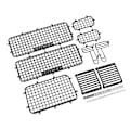 Miniatyrbild 4 av 8: RC Metal Window Mesh Simulering Utsökt Förhindra repor RC Defender Window Guard för Traxxas TRX4 RC Cars