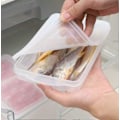 Miniatyrbillede 5 af 5: 2-pak - Opbevaringsbeholdere til bacon i plastik med lufttætte låg, til pålæg, ost, delikatesser, madopbevaring til køleskab, fryser, madpakke