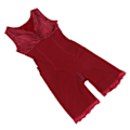 Miniatyrbilde 3 av 8: Kvinners Shapewear Varmeholdende Hudvennlig Pustende Mage Midje Strammende Body Shaper (Jujube Rød)XXL
