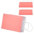 Miniatyrbild 5 av 8: 10st Bärbar Kraftpapperspåse Förpackning Presentpåse Tillbehör för shopping Födelsedagsfester15 x 8 x 21cm Rosa