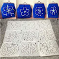 Miniatyrbilde 2 av 5: 9 stk Patchwork Sy- og Quiltingmaler DIY Sysett for Broderi og Krimping
