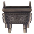 Miniatyrbillede 2 af 8: 1 stk mini multifunktion røgelsespindbrænderholder røgelseskar til hjemmekontorhotel (bronze)