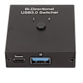 Miniatyrbillede 3 af 8: USB 3.0-switch 2 i 1 ud 1 i 2 ud Bi-directional Metal Shell USB-delingsswitch til computer, printer, telefon