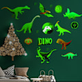 Miniatyrbillede 3 af 8: 14 stk. Dinosaur Wall Decals Lysende Dinosaur Stickers Aftagelige PVC Dinosaur Wall Sticker til Soveværelse Klasseværelse