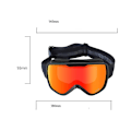 Miniatyrbilde 3 av 5: Antidugg med dobbel linse med stor ramme for skibriller for unisex skiutstyr