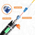 Miniatyrbilde 5 av 5: 30MW Optisk Fiberkabeltester med FC Mann til LC Hunn Adapter, 30KM