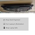 Miniatyrbillede 2 af 5: 3 stk. Plastik Under Desk Laptop Holder Mount