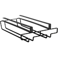 Pikkukuva 1 / 5: Musta lasiteline keittiökaappiin - 1 kpl, metalli, 26*21,6*4,6cm