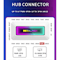Miniatyrbillede 3 af 5: ARGB Fan HUB med 4Pin PWM til Computer SYNC CPU Radiator-B