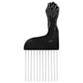 Miniatyrbillede 7 af 8: Salon Metal Pick Comb Bærbar Detangle Styling Kam til langt tykt krøllet hår