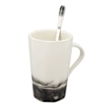 Miniatyrbillede 6 af 8: 400 ml keramisk krus med blækstil, kaffekrus i keramik med ske og låg til hjemmet, kontor, kaffefarve