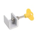 Miniatyrbild 4 av 8: 4 Set Fönsterlås Dörrbegränsare Aluminiumlegering med 1 Nyckel för Säkerhet