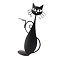 Miniatyrbild 8 av 8: Hemdekorationsljusstake Hållbar Katt Ljusstake Dekorativ Ljusstakehållare för Heminredning Bröllopsmiddag Fest Katt Serverar En Rätt