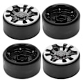 Miniatyrbilde 2 av 8: 57mm 9 hull aluminiumlegering Beadlock hjulnav med muttere for RC Crawler bilerTitanium