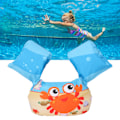 Miniatyrbillede 6 af 8: Børnesvømmeflåd Polyester og EPE-skum med sødt dyremønster Toddler Svømmevest til pool Orange Crab