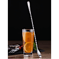 Miniatyrbilde 3 av 5: Cocktail-skje av rustfritt stål med vridd spiral og langt håndtak - 12 tommer