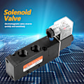 Pikkukuva 7 / 8: G3/8" solenoidi 4V310-10 2-asento 5-porttiohjattu sähkömagneettinen venttiili (AC220V)