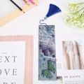 Miniatyrbild 8 av 8: Tofs Bokmärke DIY Specialformad Diamantmålning Läder Färgglad Broderi Sida Markeringar