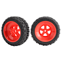 Miniatyrbilde 8 av 8: 4 stk. RC-hjul og dekk for RC Short Course Truck-dekk for Traxxas SLASH 1/10 RC-bil, rød