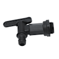 Miniatyrbillede 7 af 8: IBC Tote Tank Adapter Dyse Afløbsslange Hane Stik Fitting Del Tilbehør Plastik Gevindforbindelse
