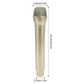 Miniatyrbilde 2 av 8: Realistisk propmikrofon for karaokedansshow. Øv mikrofonpropp for karaokegull Gold