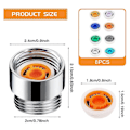 Miniatyrbillede 4 af 5: Sæt med 11 Shower Flow Restrictor, Vandbesparende Indsats, Flow Restrictor, kompatibel med Brusebad, Vand-Sa