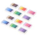 Miniatyrbild 4 av 8: 12 st 4 färger gradient bläckdyna set färgglada DIY hantverk kort presenttillverkning stämpelplattor