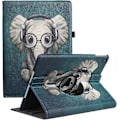 Miniatyrbillede 1 af 5: Elefant Roterende Etui til iPad 9. Gen 2021/iPad 8. Gen 2020/iPad 7. Gen 2019 - 360 Graders Roterende Stand med Auto Sleep Funktion til iPad 10.2
