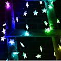 Miniatyrbild 4 av 6: Solar Star String Lights Utomhus Solar Powered String Lights Blinkande Fairy Lights för trädgård Gräsmatta Uteplats Landskap Xmas Holiday dekorationer