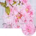 Miniatyrbillede 4 af 5: 2 stk. Kunstig Kirsebærblomst Guirlande Hængende Vinstok Fake Blomster Silke Guirlande 180 cm Længde til Hjemmet