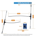 Miniatyrbilde 2 av 5: 915MHz 868MHz ELRS RX Diversity Mottaker Dual Core RX Dobbel Antenne A