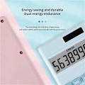 Miniatyrbilde 5 av 5: Liten digital skrivebords kalkulator med 8-sifret LCD-skjerm - Sett med 2 (Blå/Rosa)