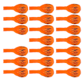 Miniatyrbillede 5 af 8: 20 stk. dyremønster balloner runde latex balloner dekoration til fødselsdag/fest orange til zebra mønster