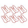 Miniatyrbilde 8 av 8: 100 STK Papirklips Metall Multifunksjonell Papir Memo Bærbar Kontorklips for Document Red