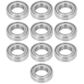 Miniatyrbillede 1 af 8: 10 stk. kuglelejer i rustfrit stål S6904Z 20x37x9mm til skateboards og rulleskøjter