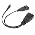 Miniatyrbillede 7 af 8: IEC320 C20 til IEC320 C7 EU-stik Professionelle kraftige Y-splitter-adapterkabel til computer HDTV