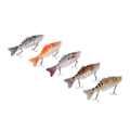 Miniatyrbilde 2 av 8: 5 STK 6 seksjoner fiskesluk Multiledd Swimbait Flerseksjons hardt agn med 2 kroker