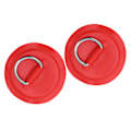 Miniatyrbilde 7 av 8: D-ring putelapplikasjon PVC oppblåsbar båt flåte jolle kano surfebrett kajakk surring montering rød