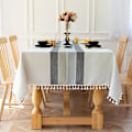 Miniatyrbilde 5 av 5: Rektangulær duk for spisestue kjøkken dekor, 140cm x 260cm, elegant og søt for kjøkkenbord dekorasjon